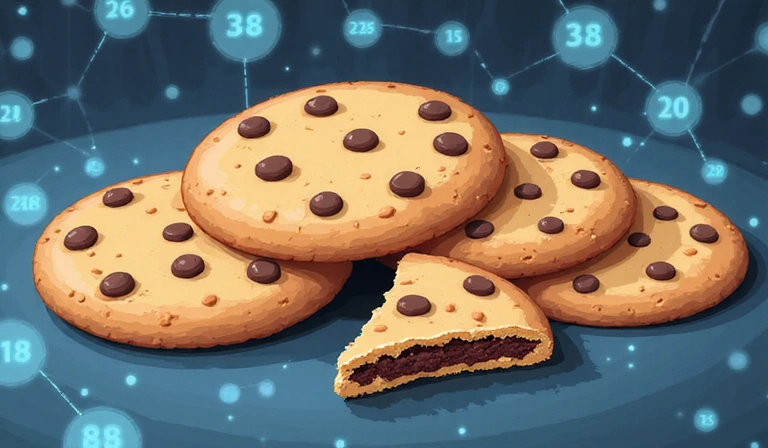 Różne rodzaje ciasteczek ułożone na talerzu, symbolizujące pliki cookie w sieci web.